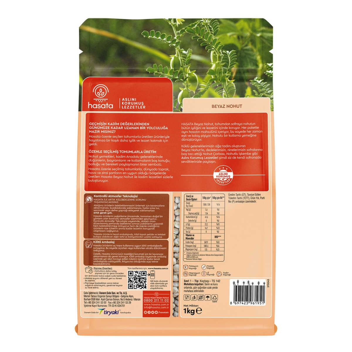 Hasata White Chickpea 35.2 Oz-1 Kg - Image 3