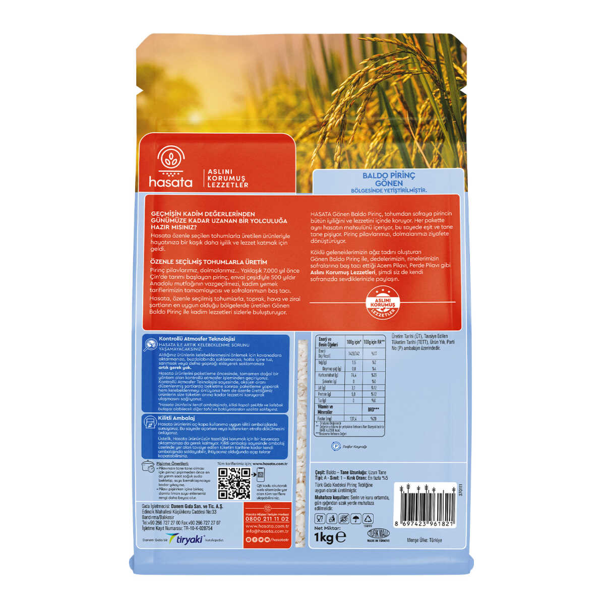 Hasata Gönen Baldo Rice 35.2 Oz-1 Kg - Image 3