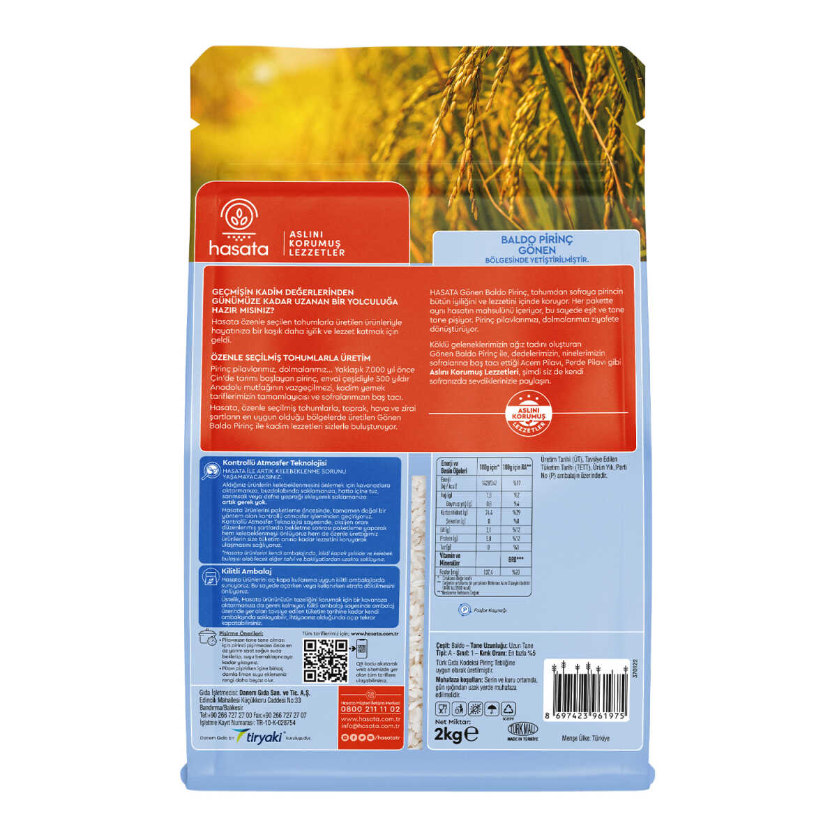 Hasata Gönen Baldo Rice 70.4 Oz-2 Kg - Image 3