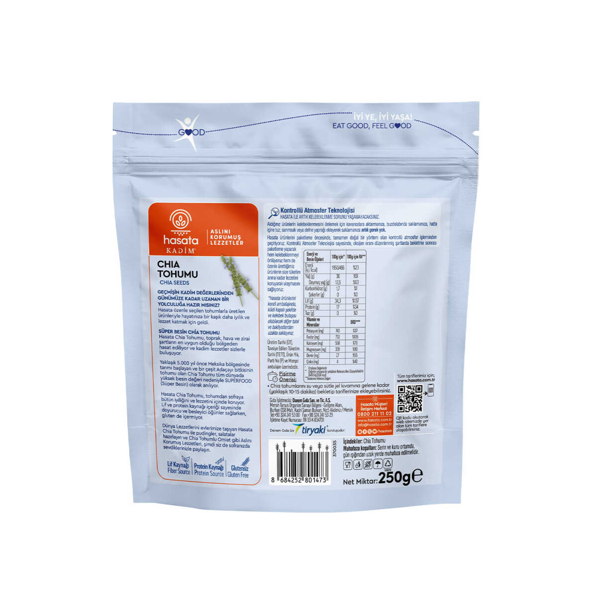 Hasata Ancient Chia Seed 8.82 Oz – 0.55 Lb (250 gr) - Image 2