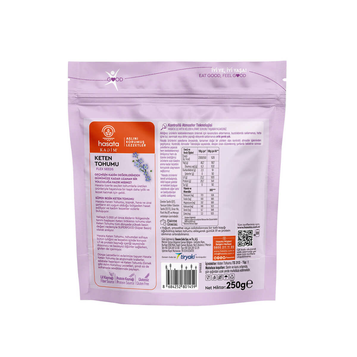 Hasata Ancient Flax Seed 8.82 Oz – 0.55 Lb (250 gr) - Image 3